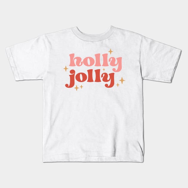 Holly jolly holidays design Kids T-Shirt by kuallidesigns